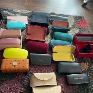 - Designer sunglasses box $22 each box sold separately Celine box sold out